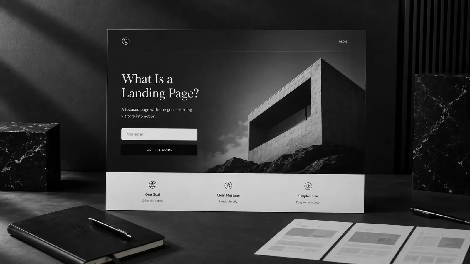 landing page vs website, landing page khác gì website