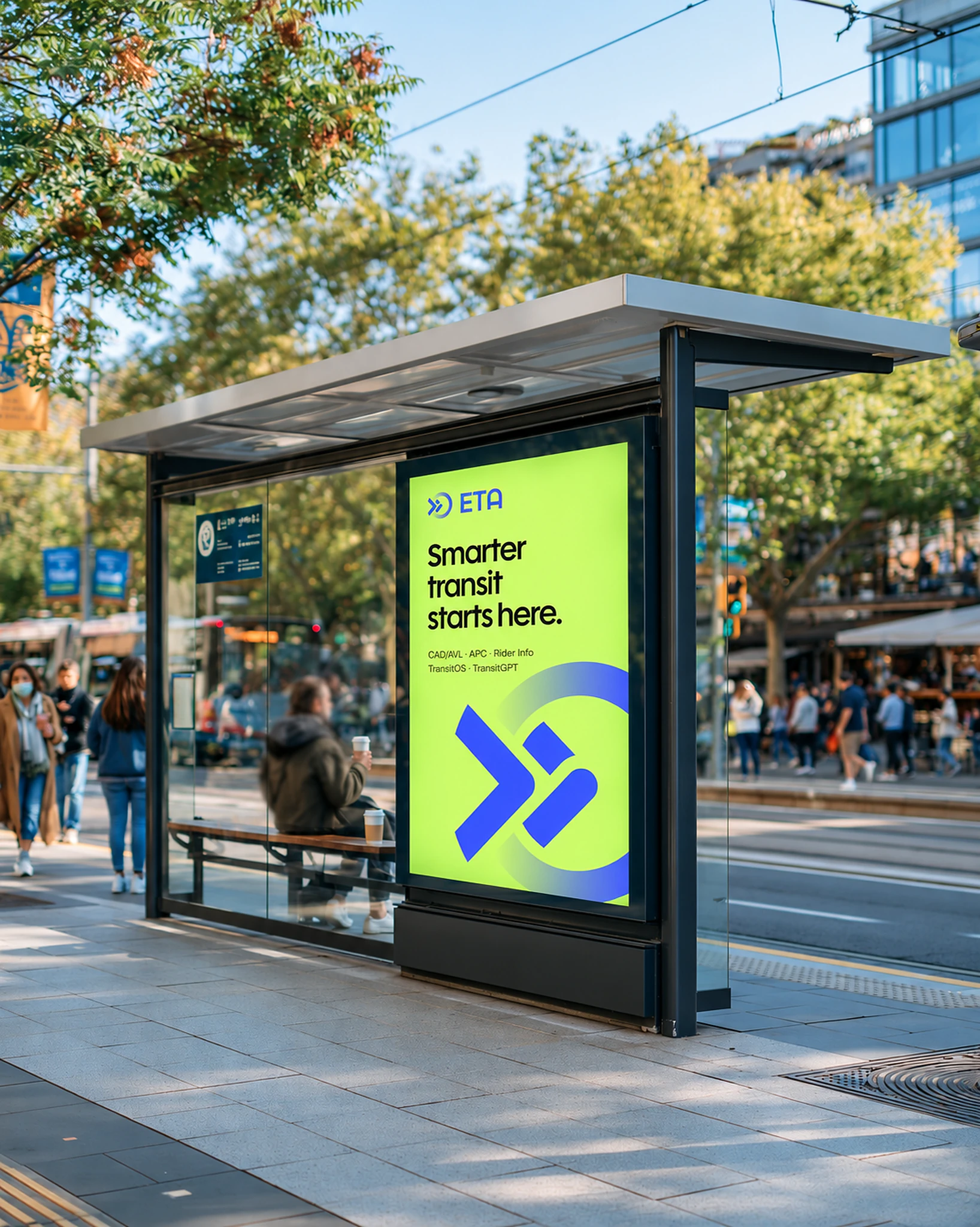 ETA Transit Branding, 09-bus-shelter-lime