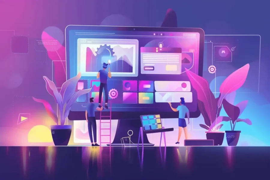 website illustration, web illustration