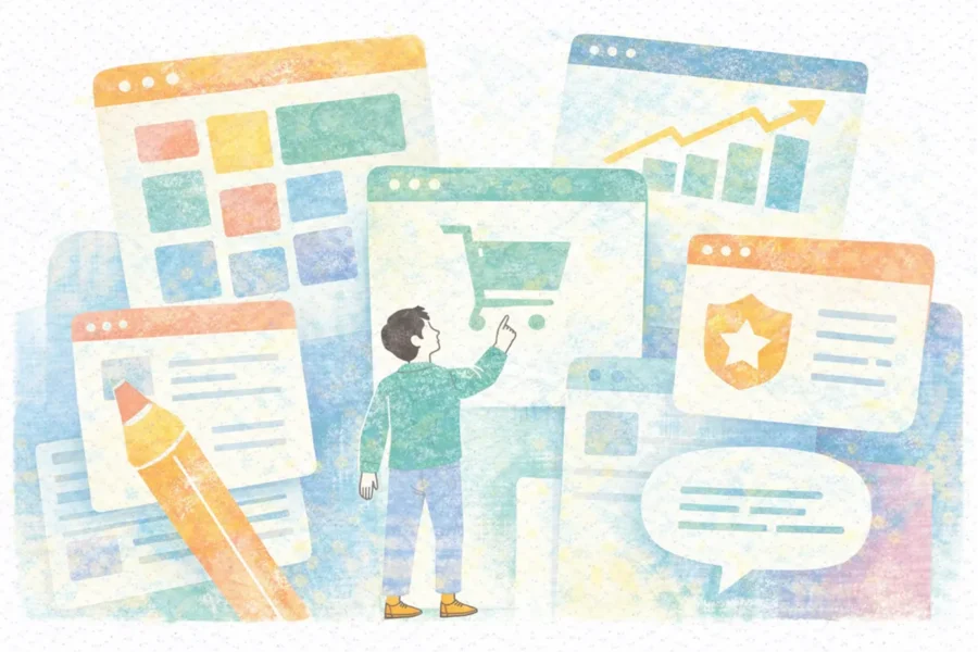 types of website, loại trang web, loại website