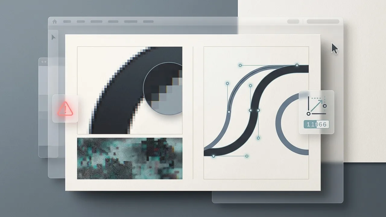 A technical comparison between low-quality automated assets and reliable, scalable AI branding.