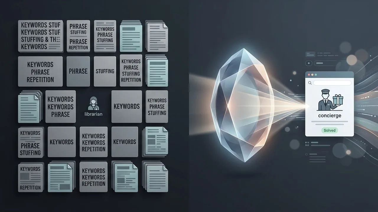 So sánh giữa chiến thuật từ khóa cũ và các mẹo SEO hiện đại tập trung vào ý định và trải nghiệm người dùng.