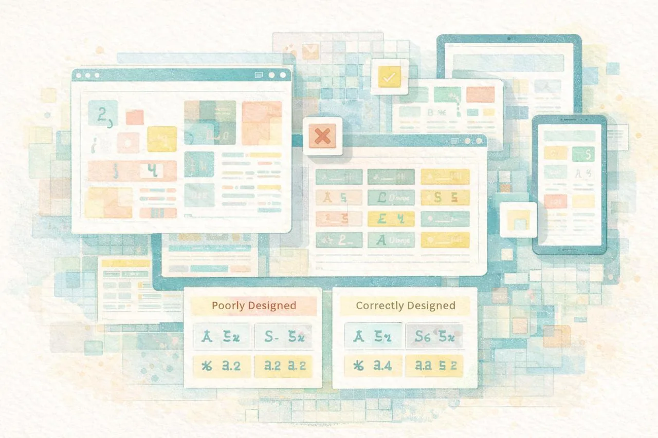 Create a post about the history of Vietnamese typography, use this website as a resource https://vietnamesetypography.com, A digital UI/UX concept illustration highlighting the history of Vietnamese typography in modern web design.