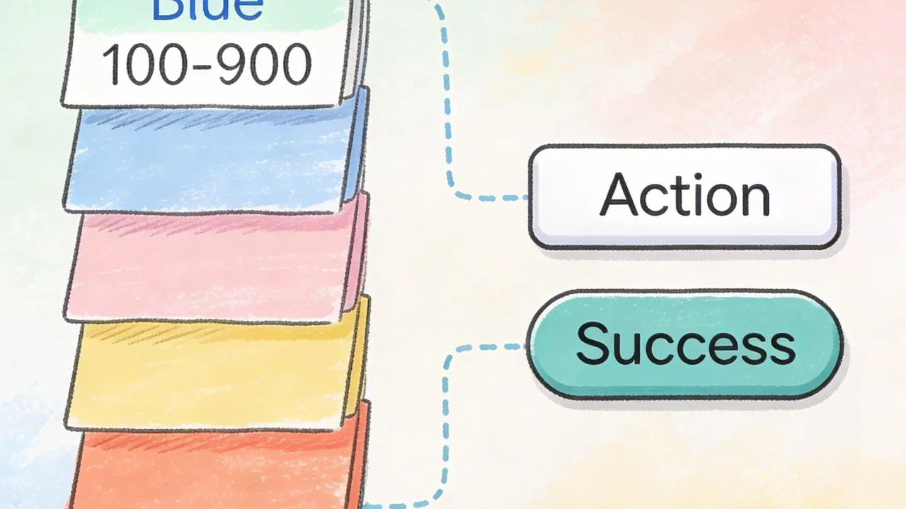 Fixing Your Interface Color System: Beyond Pretty Palettes 2 A technical diagram in an editorial style mapping functional swatches within a professional interface color system.