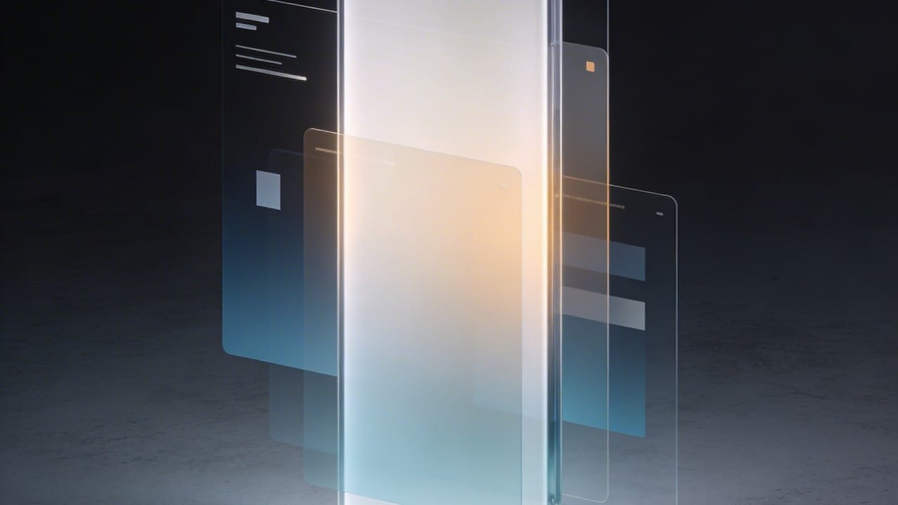 A sophisticated visual representing mobile-first typography in web design and fluid scaling.