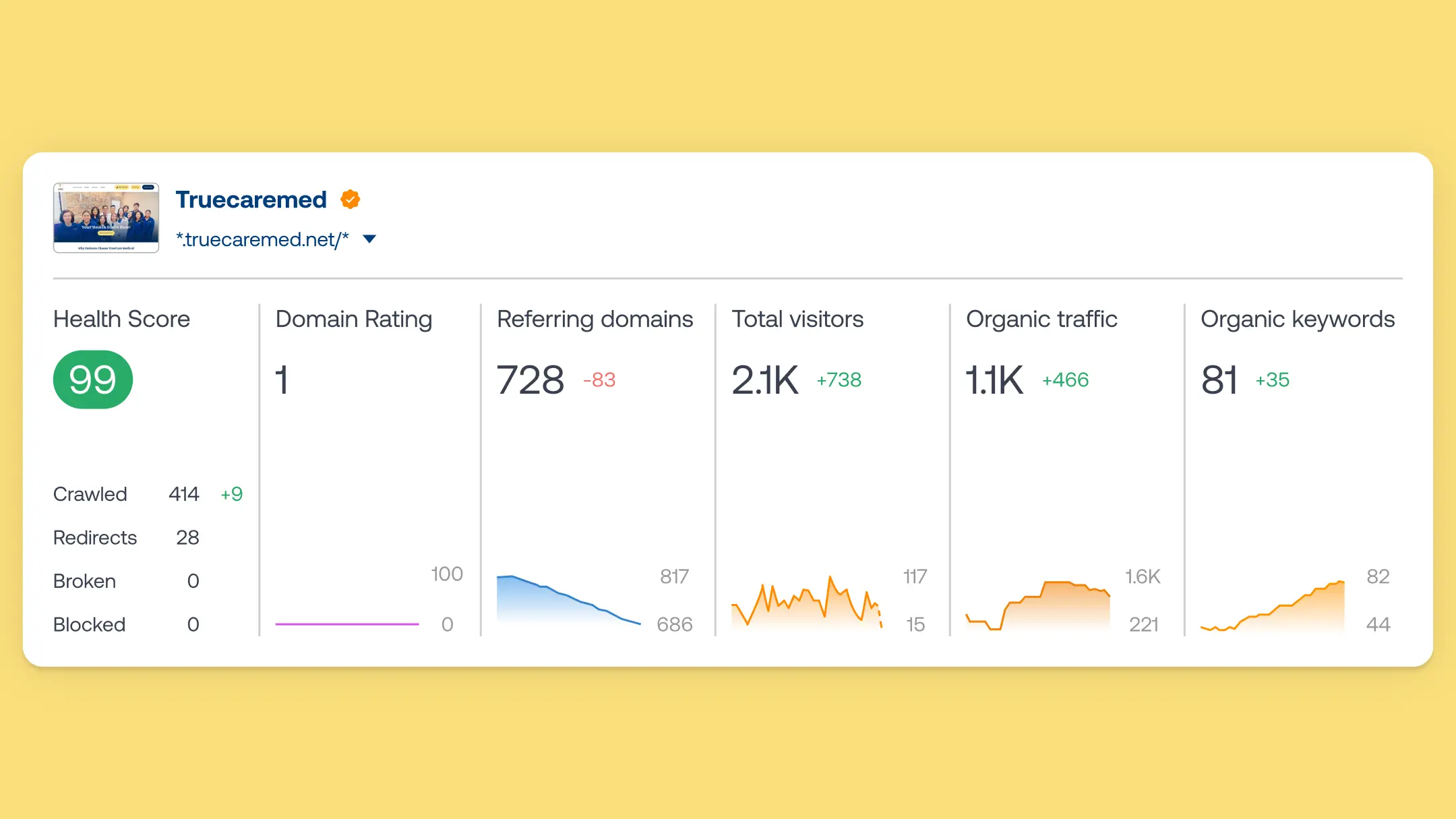TrueCare SEO Case Study