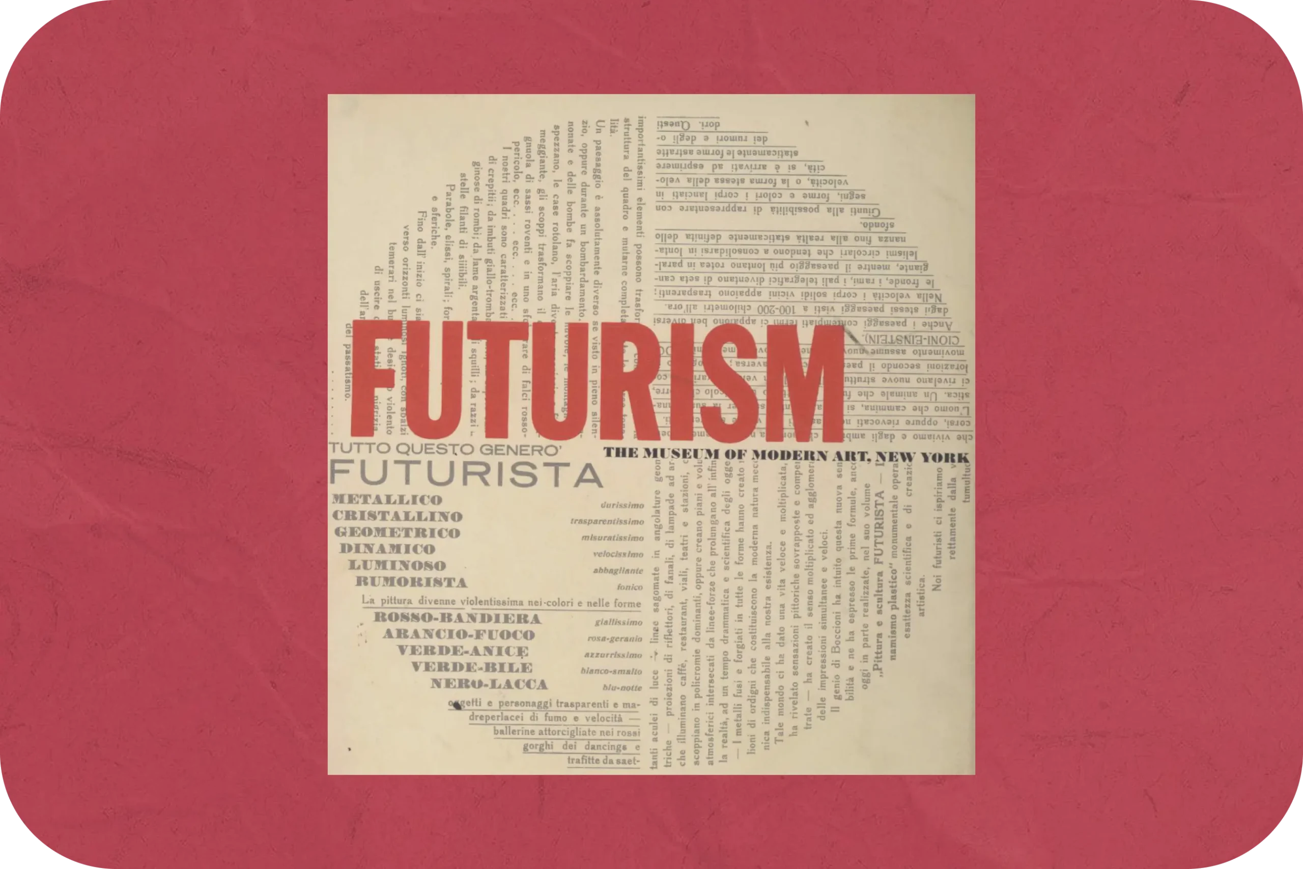 Futurism graphic design