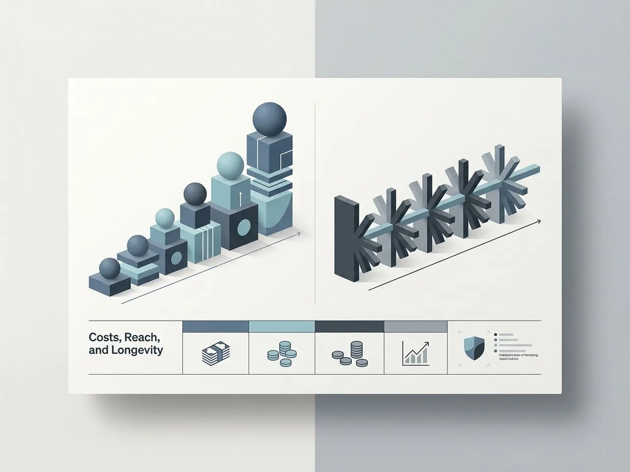 A premium data-led comparison of cost and longevity in inbound vs outbound marketing.