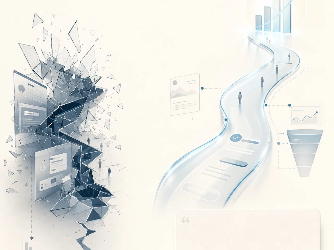UX Design, Roi Investment, A high-end editorial comparison between high-friction and frictionless UX Design ROI Investment.