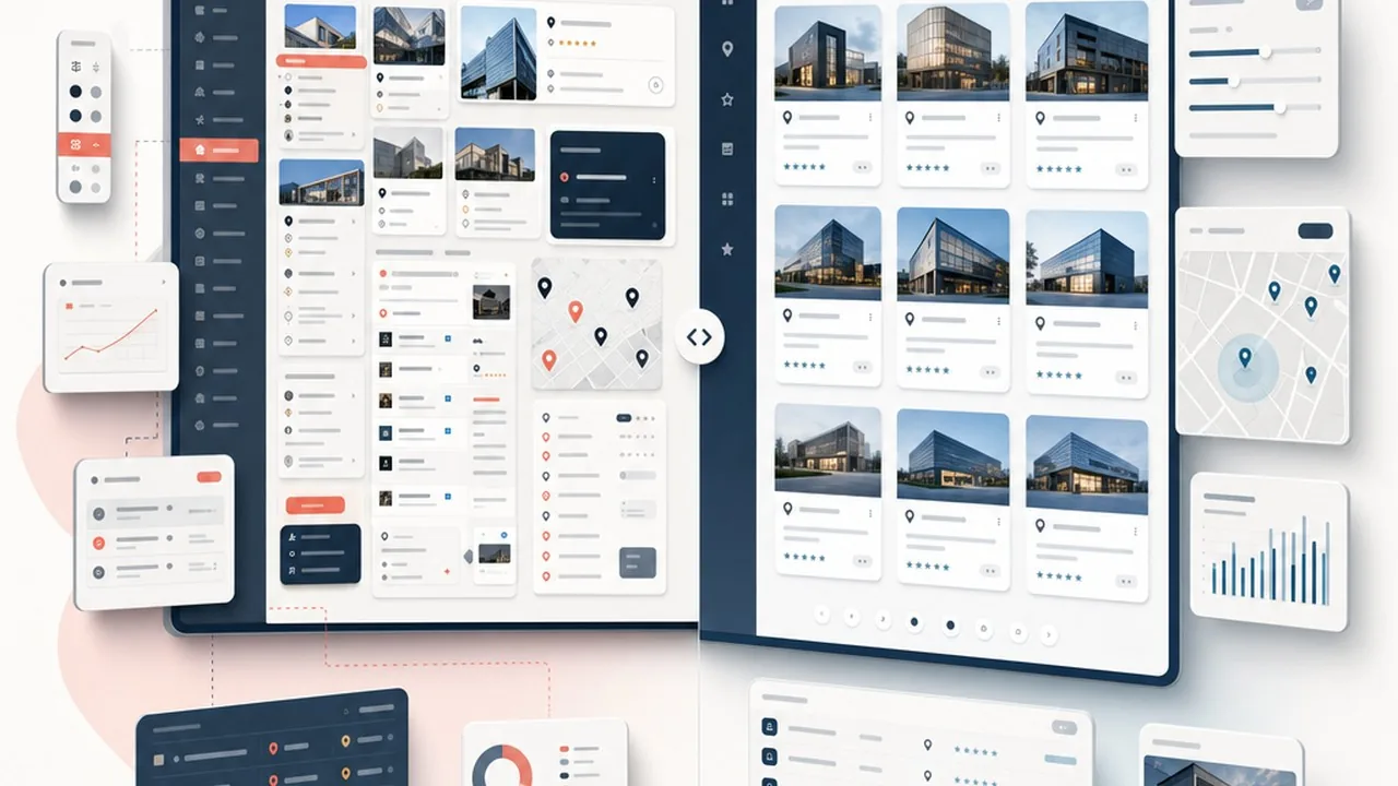 directory website design, web directory design, A comparison diagram showing best practices versus common mistakes in directory website design.