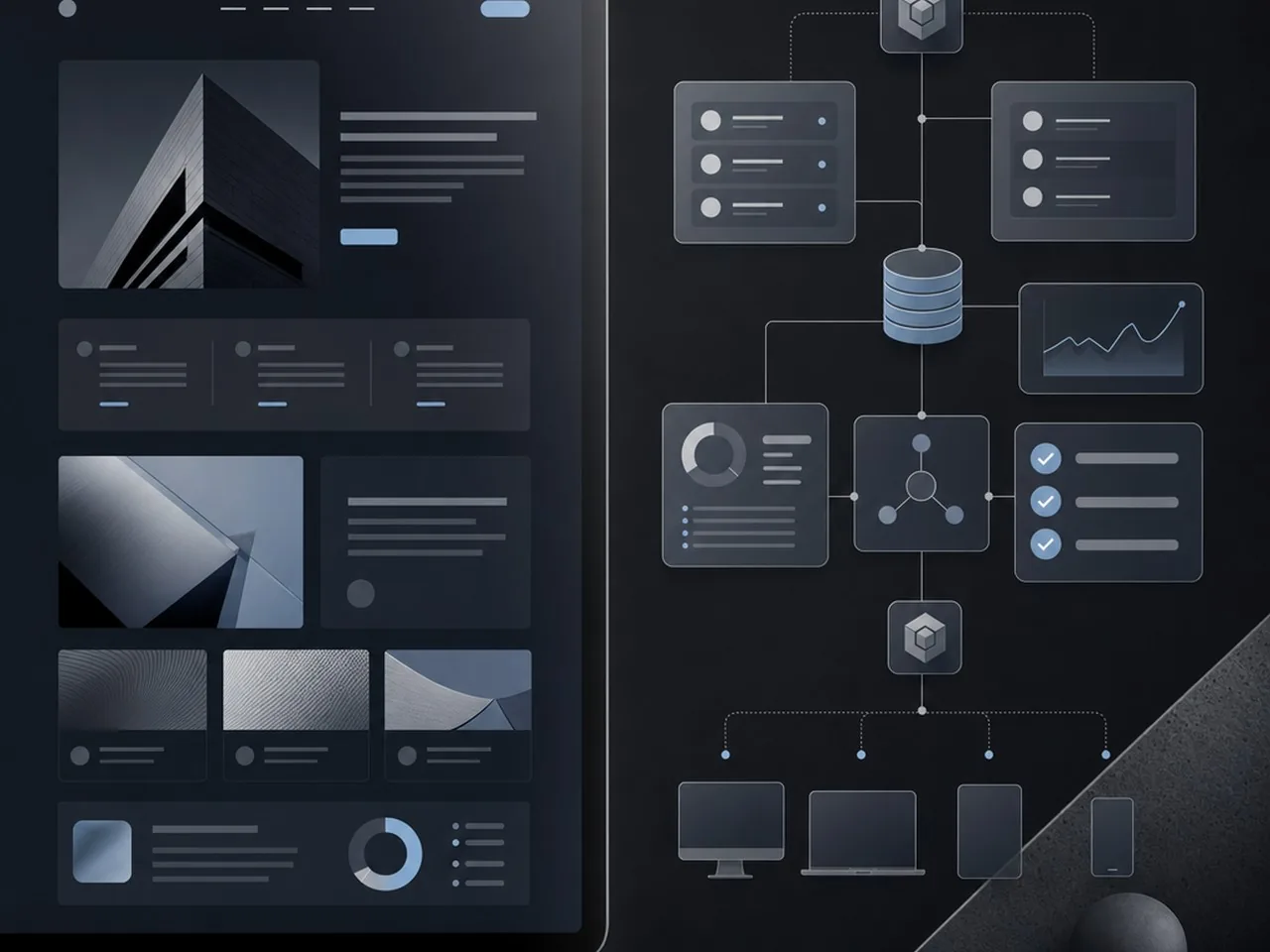 The balance of aesthetics and technical integration provided by a b2b web design agency.